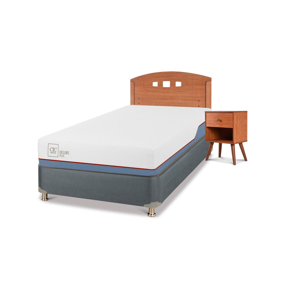 CIC - Box Americano Excellence Plus 1,5 Plazas + Muebles Gales Cic