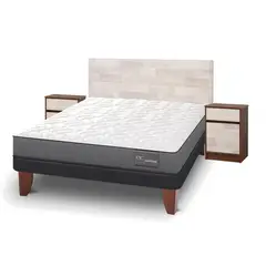 CIC - Cama Europea Anatomic 2 Plazas Bn 150 X 200 Cm + Muebles Legno