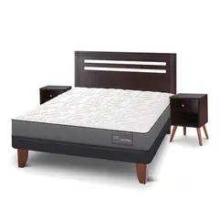 CIC - Cama Europea Anatomic 2 Plazas + Muebles
