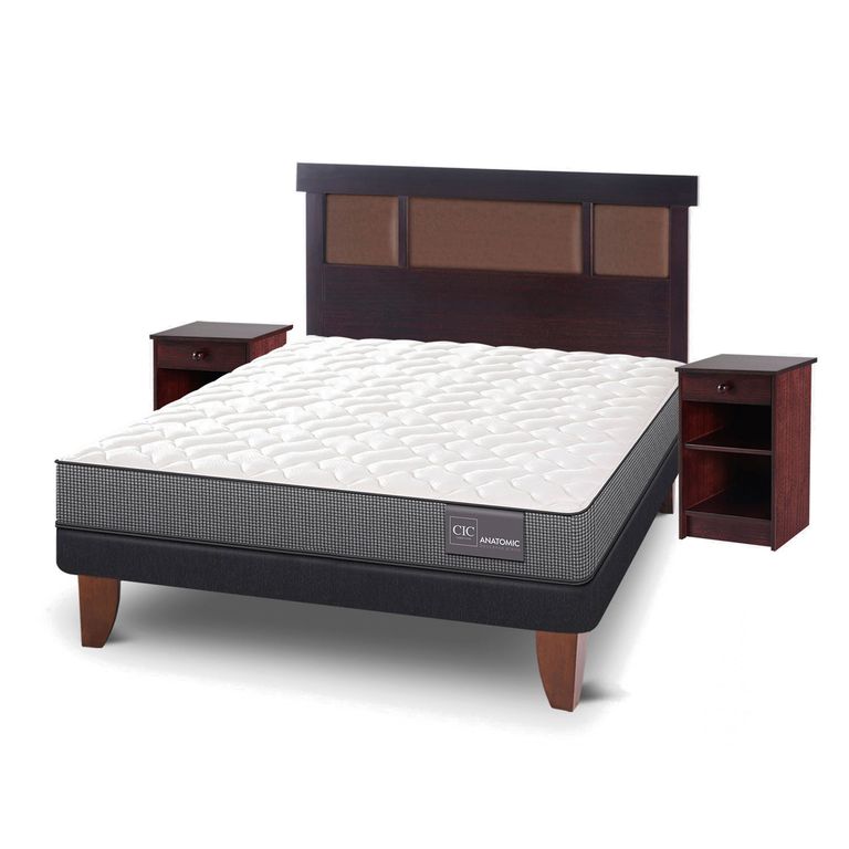 CIC Cama Europea Anatomic 2 Plazas 150X200 Cm + Muebles Dublin