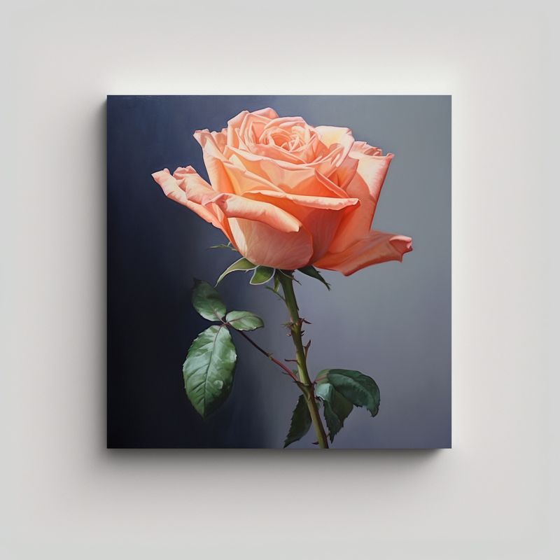 GENERICO - Inspiración Calidez Rosa Lienzo De Tela 90x90 Cm