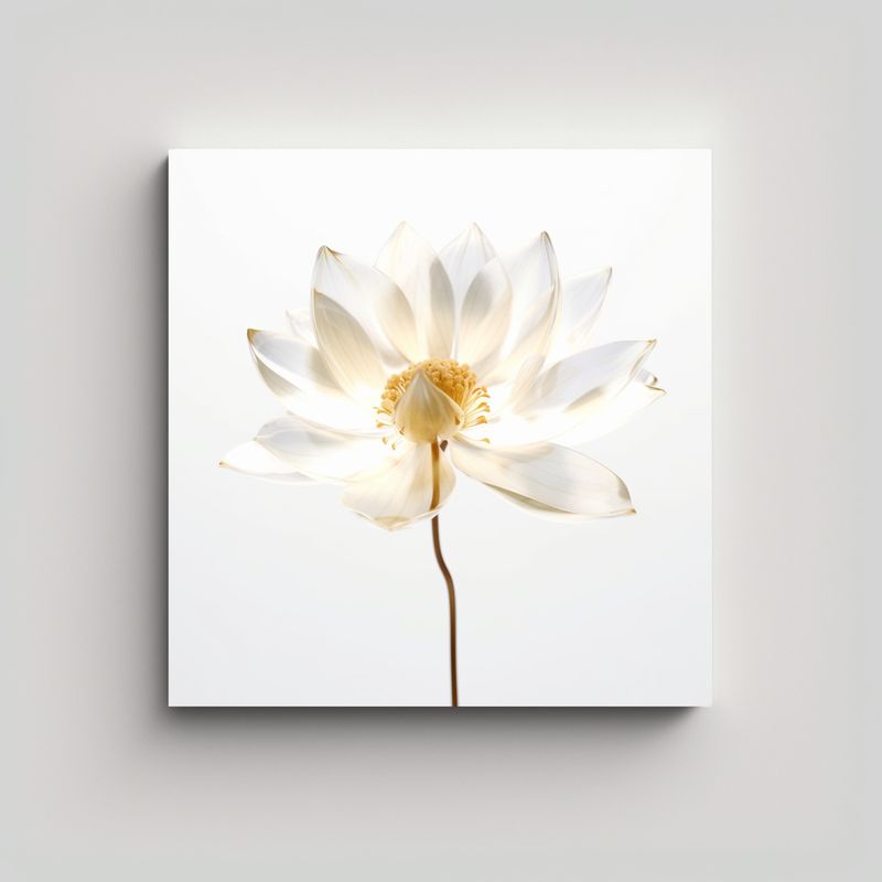 GENERICO - Tela Conceptual Lotus Etereo Transparente Rayos X 90x90 Cm