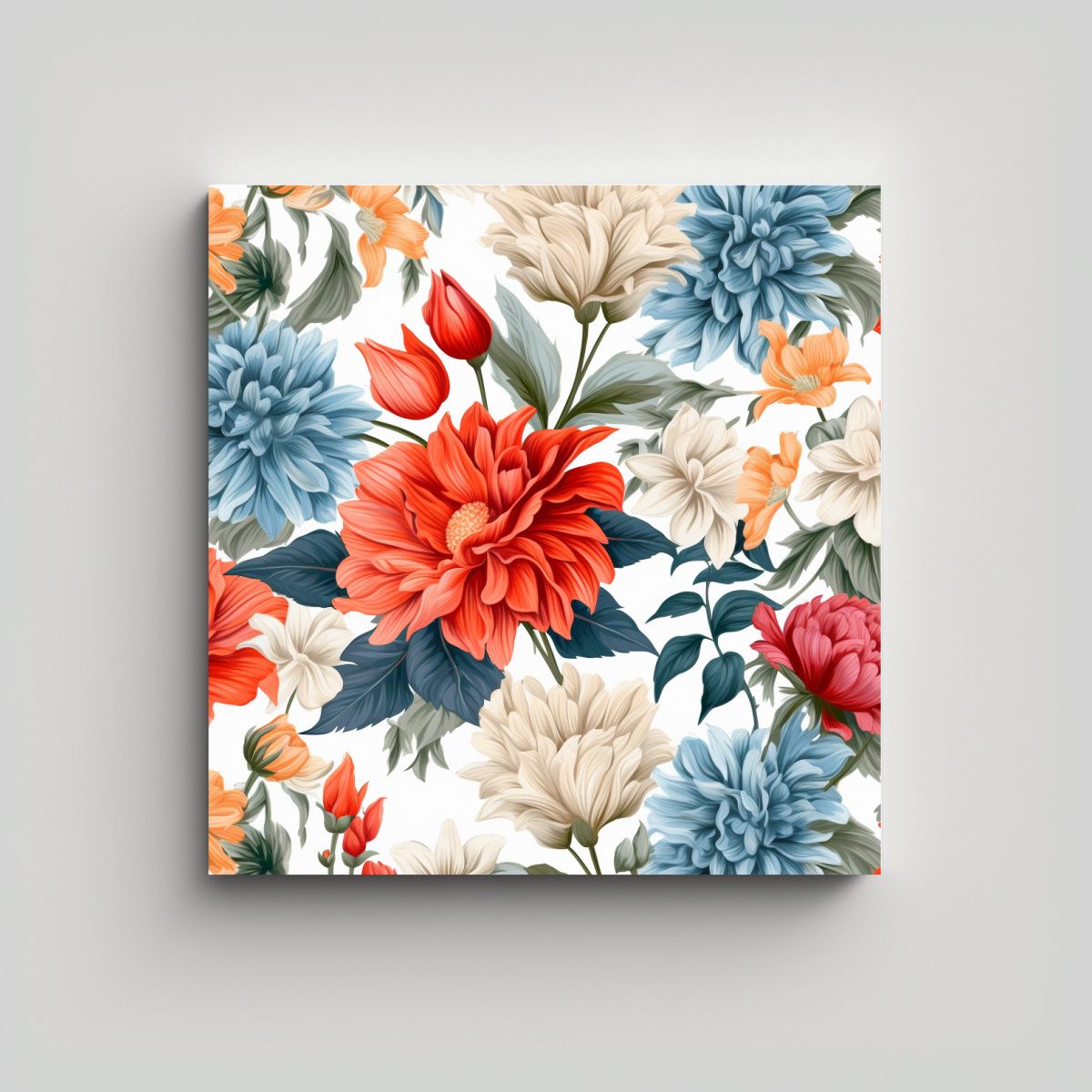 GENERICO - Patrones Arte Linda Dibujo Sin Costura Diseño 50x50 Cm