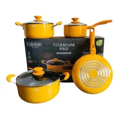 KEEP - Bateria de Cocina Titanium Pro PumpKin 7 Pcs