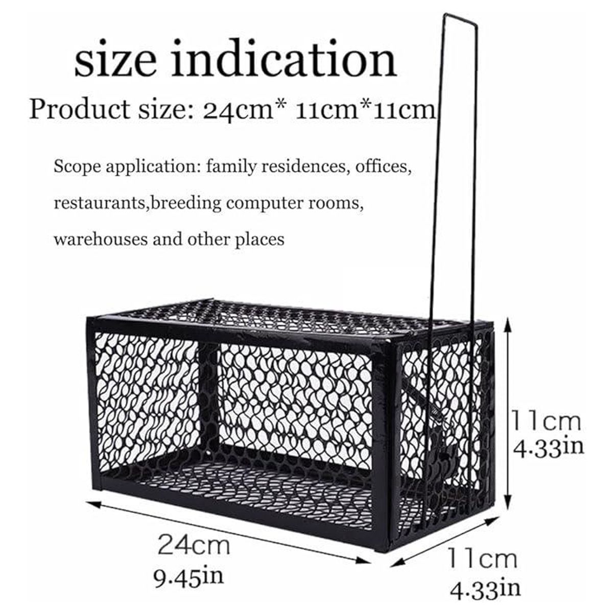 ATURE - Trampa Ratones Lauchas Jaula Trampa Captura Automatica