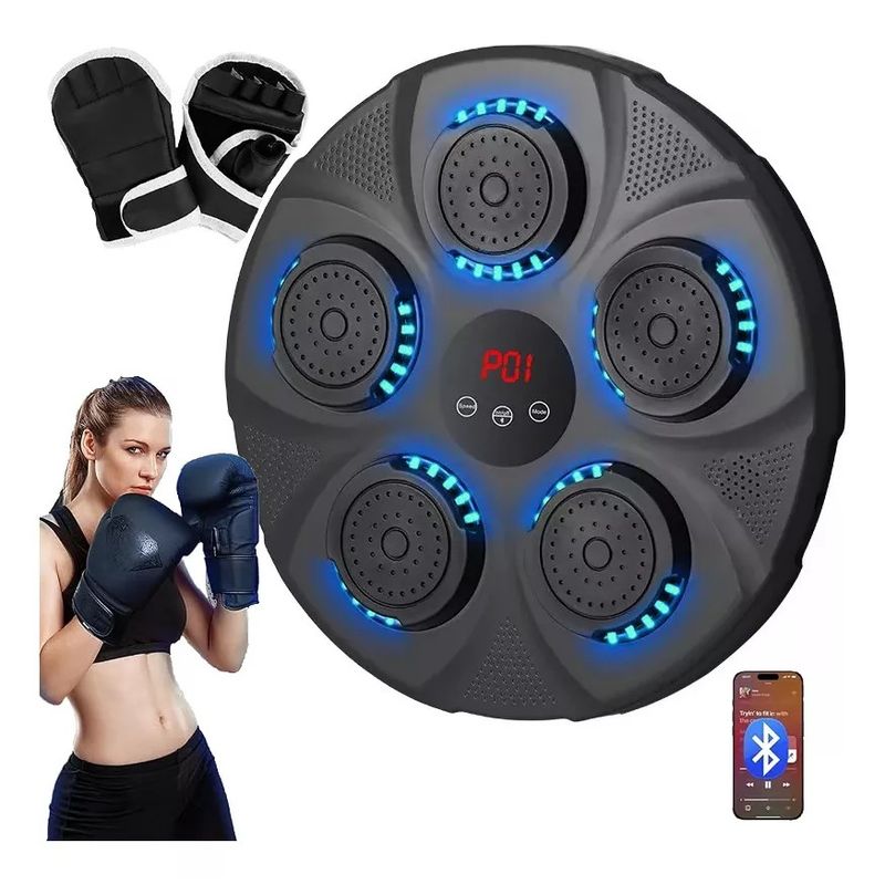 KUANGYE - Maquina De Boxeo Artes Marciales Guantes musical Bluetooth