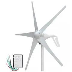 KUANGYE - Turbina Eolica 5 Aspas 400w 24v, Con Regulador