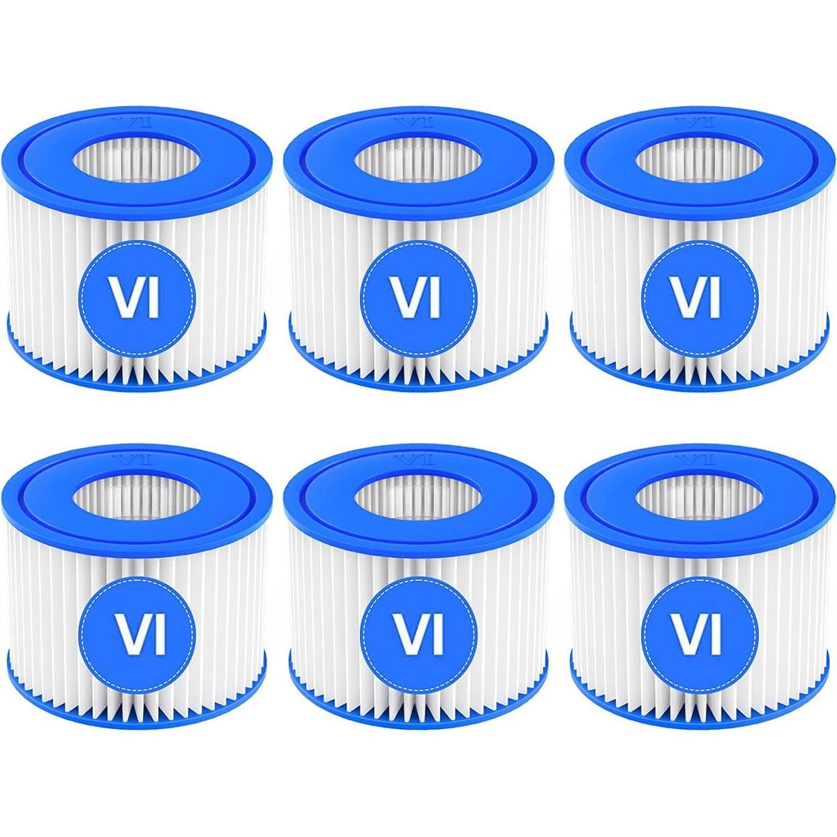 KUANGYE - 6 Pack Cartucho Repuesto (Vl) Compatible Con Lay-Z-Spa