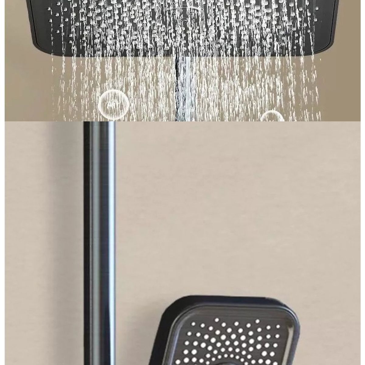 KUANGYE - Ducha Columna Visor Digital 4 Funciones Inox Y Bidet