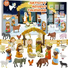 TIOZONEY - 24pcs Calendario de Adviento Modelos de personajes