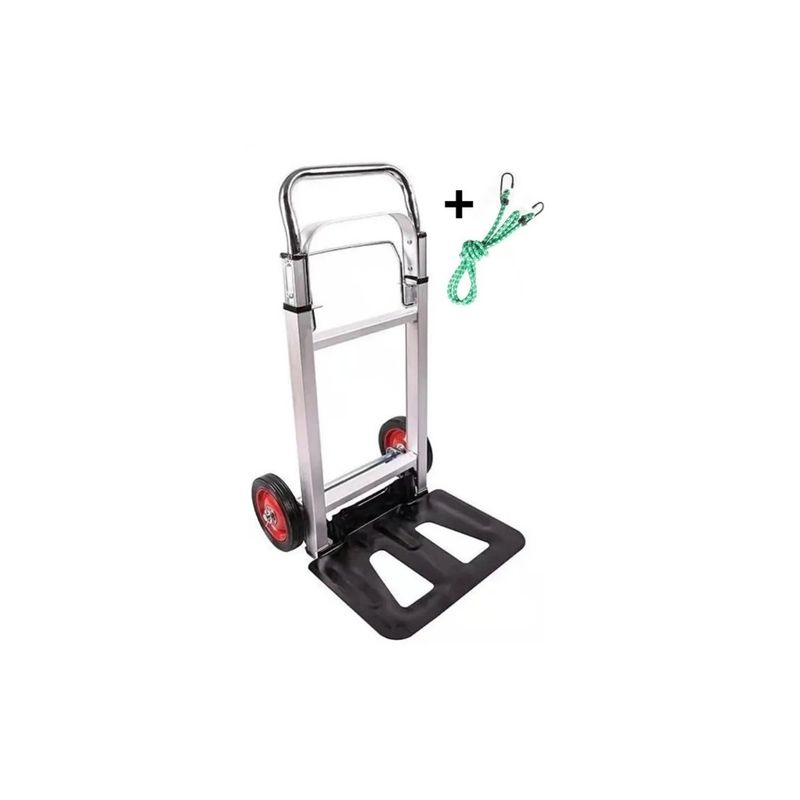 GENERICO - Carro Plegable Carga Aluminio Tipo Yegua 100 Kilos Acero