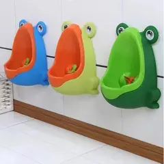 GENERICO - Urinario Pelea De Pared Ranita Para Niños Color Verde