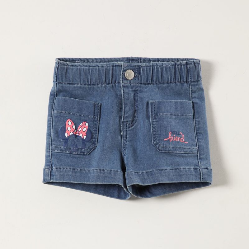 DISNEY - Short Niña Bolsillo Minnie Denim Disney