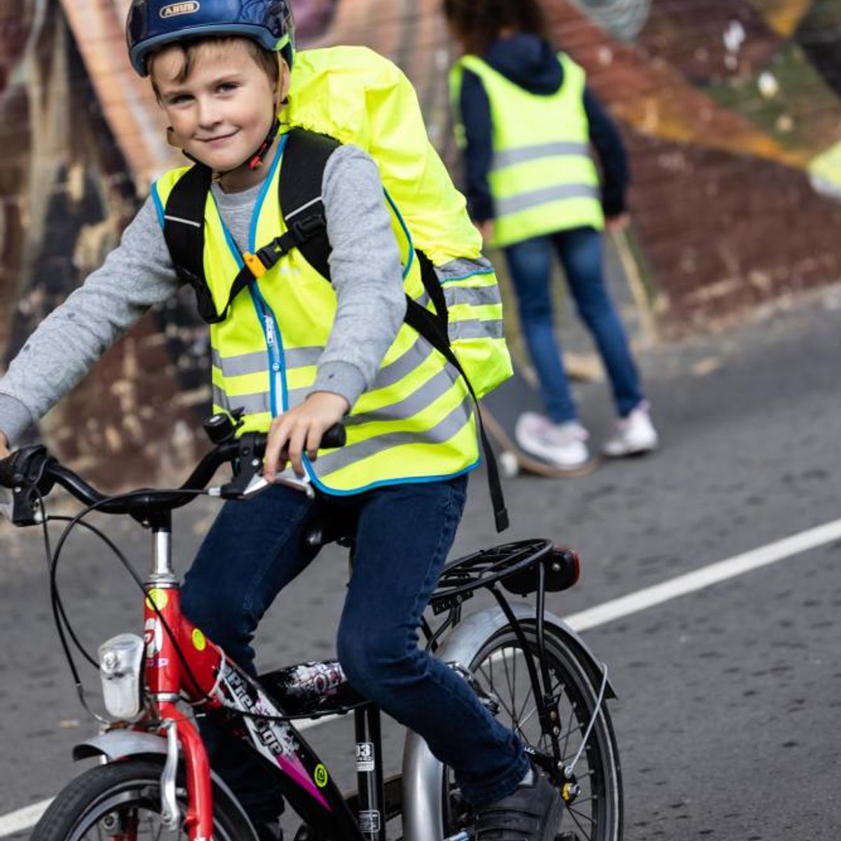 WOWOW - Chaleco Reflectante para Niños FUN (Amarillo) - S