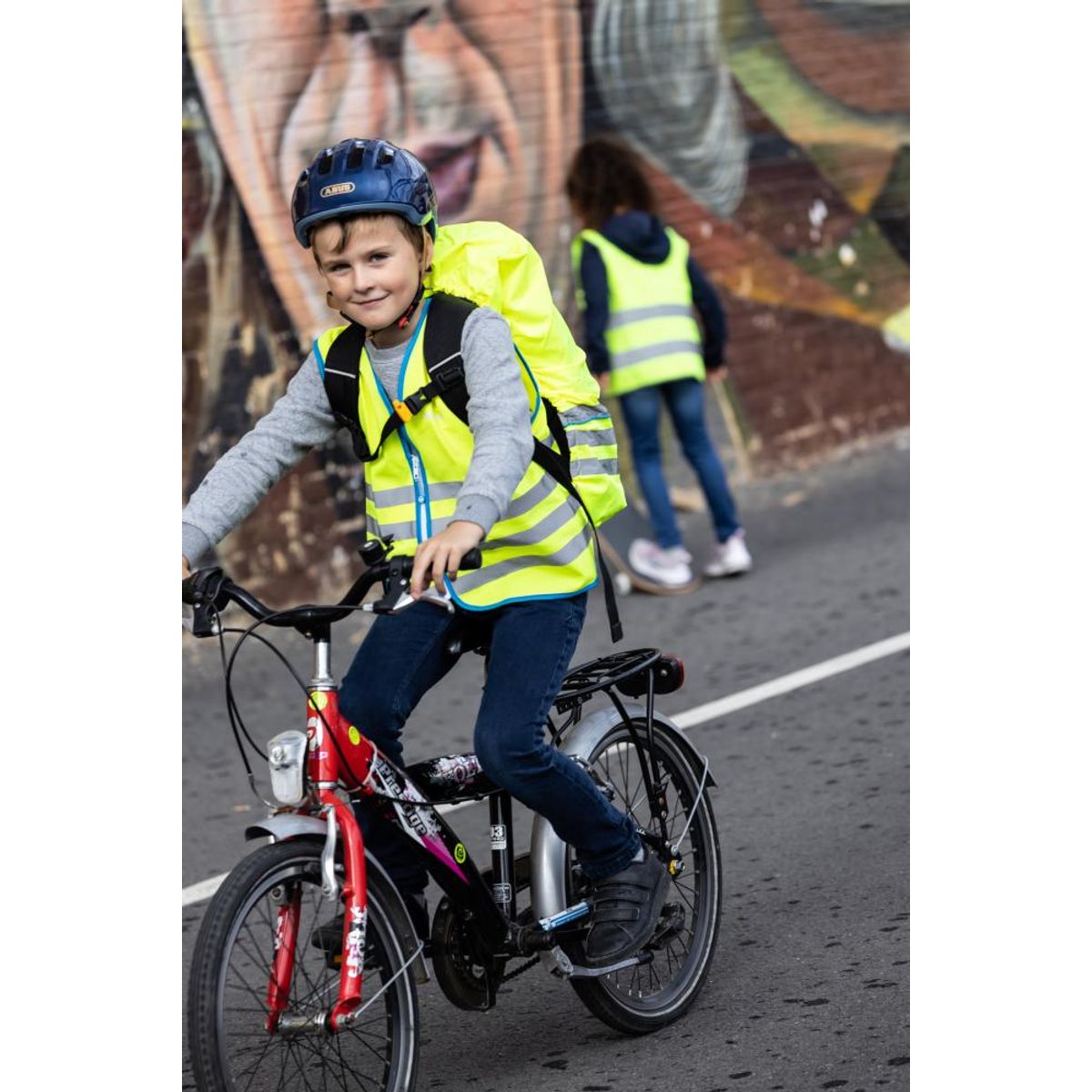 WOWOW - Chaleco Reflectante para Niños FUN (Amarillo) - S