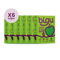 BIGU - PACK x6 MANZANA DESHIDRATADA 125g