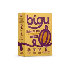 BIGU - CAJA ROLLO ZAPALLO DESHIDRATADO 125g