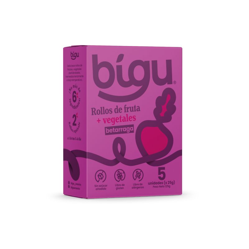 BIGU - CAJA ROLLO BETARRAGA DESHIDRATADA 125g