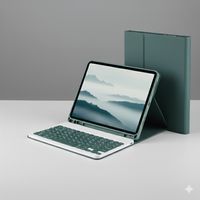 Funda Smart verde militar Con teclado para iPad 10.2