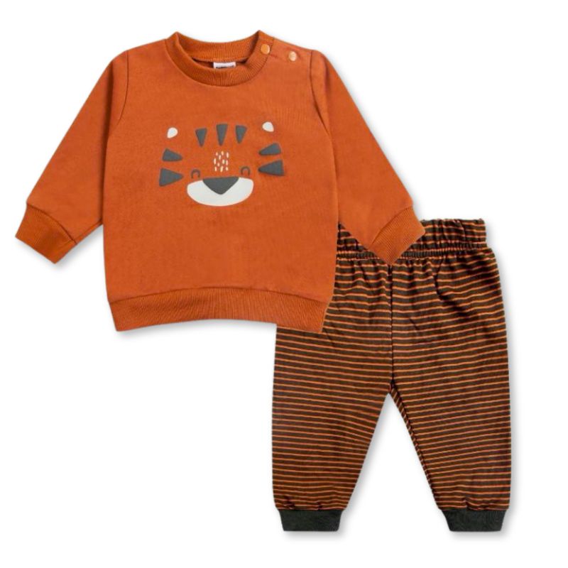 TEDMIMAK - Set 2 piezas Conjunto Buzo Poleron Niño 100% Algodon Happy Cats