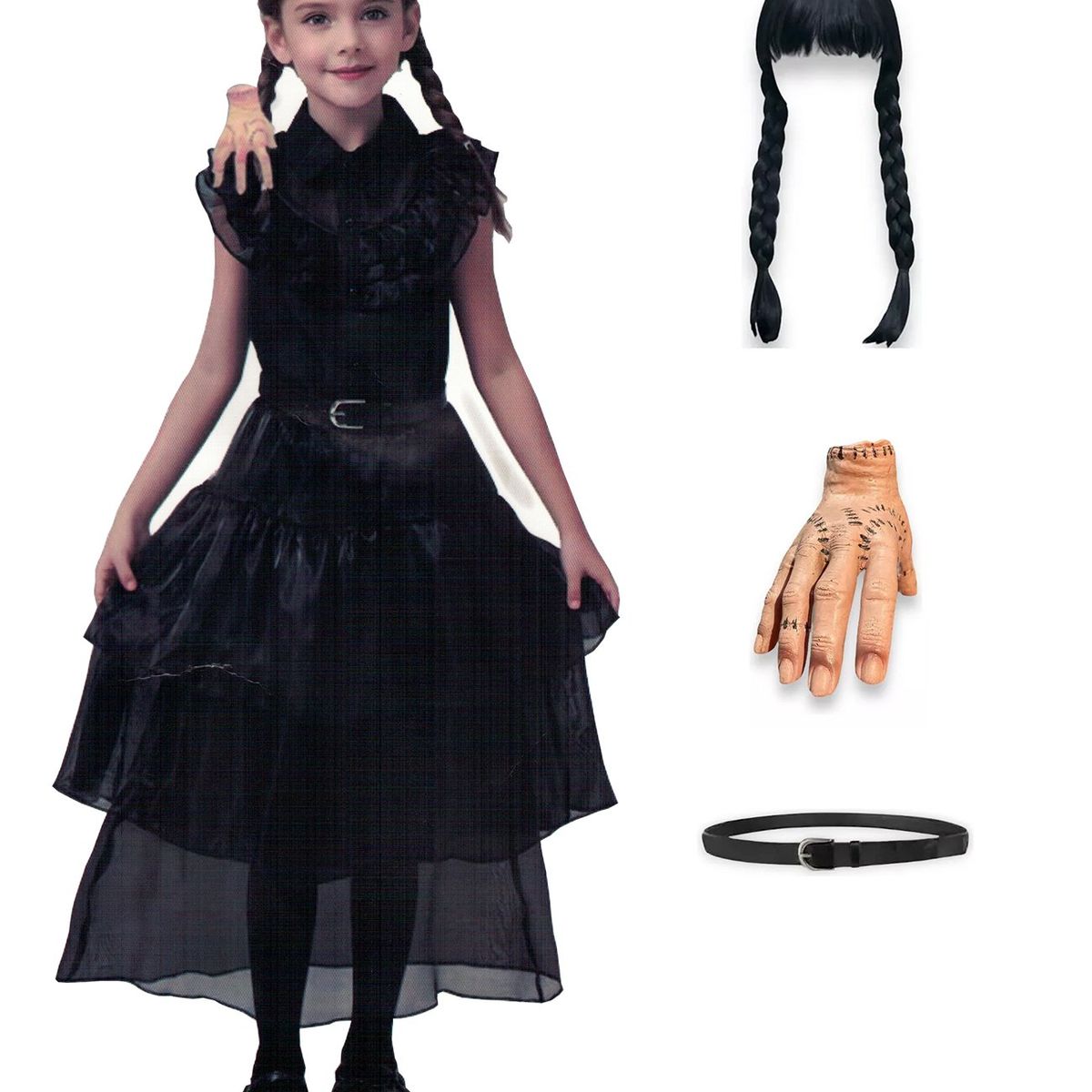 TODODISFRACESCHILE - Disfraz Vestido Merlin a De Fiesta Completo Talla 110