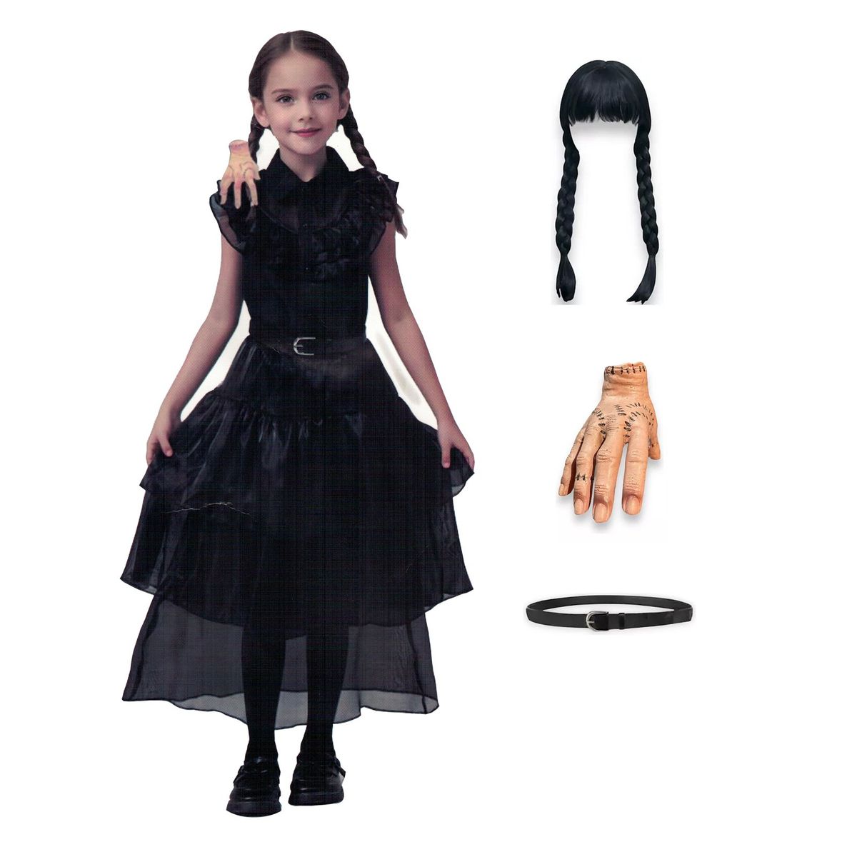 TODODISFRACESCHILE - Disfraz Vestido Merlin a De Fiesta Completo Talla 140