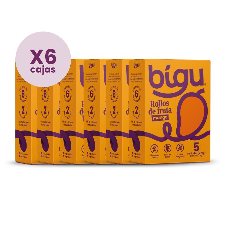 BIGU - PACK x6 MANGO DESHIDRATADO 125g