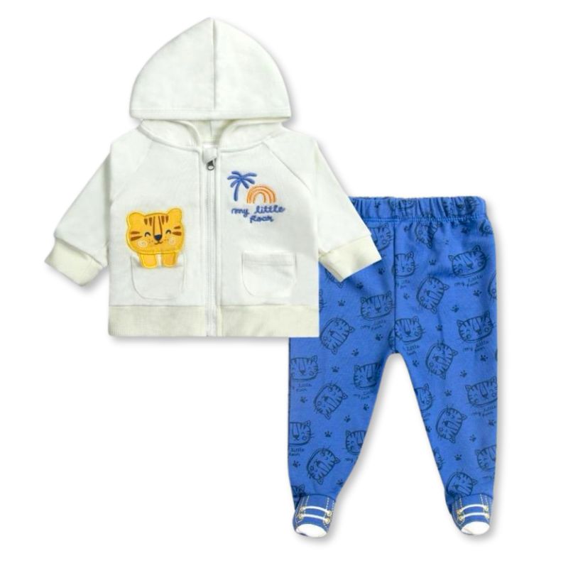 TEDMIMAK - Set 2 piezas Conjunto Buzo Poleron Niño 100% Algodon Funny Cats