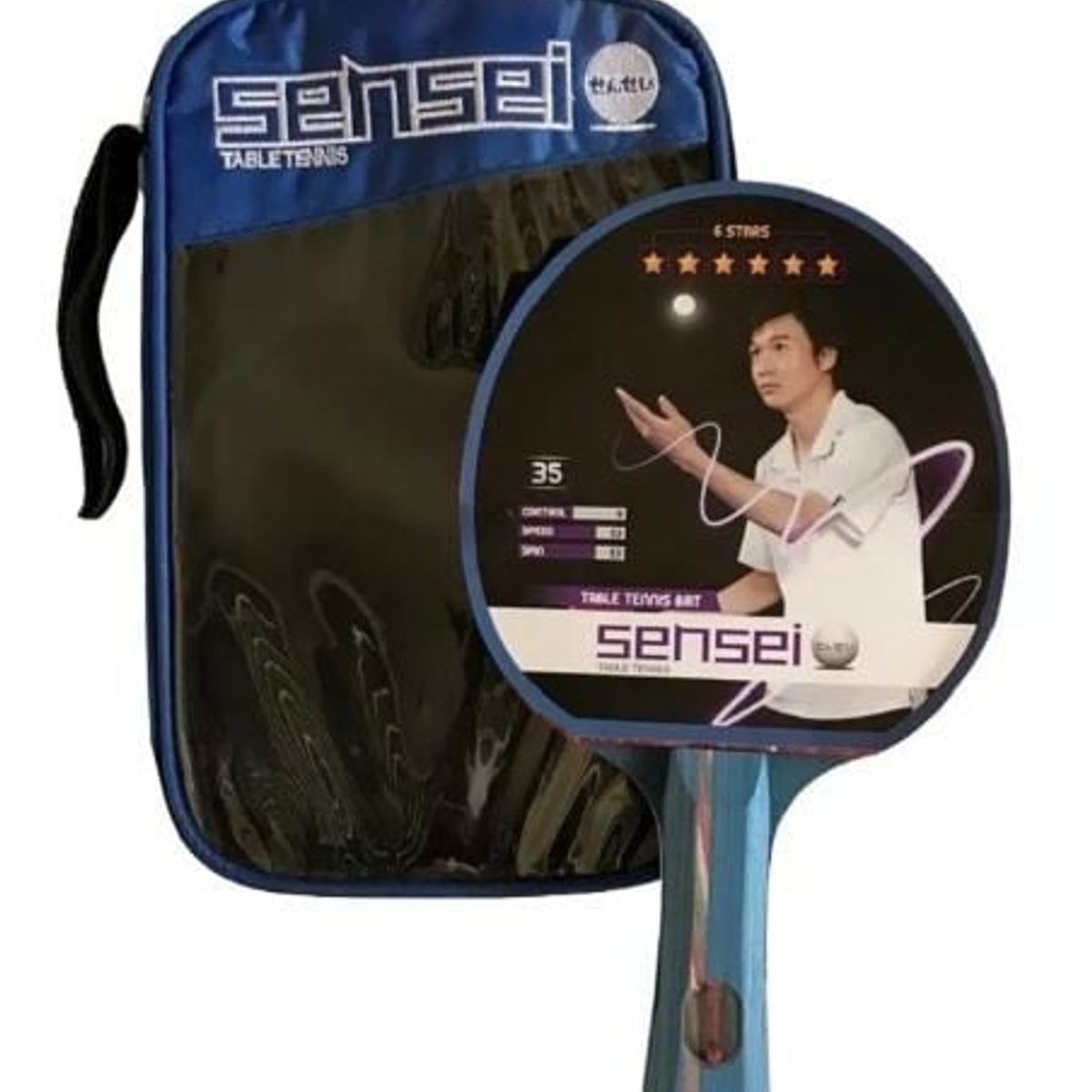 SENSEI - Paleta Ping Pong Sensei 6 Estrellas
