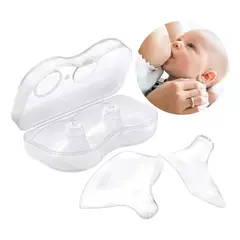 GENERICO - Protector Pezoneras Para Lactancia Silicona Un Par Con Caja