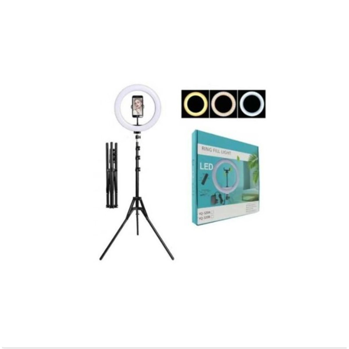 GENERICO - Aro Luz Led 30 Cm Con Trípode Ajustable Fotografía