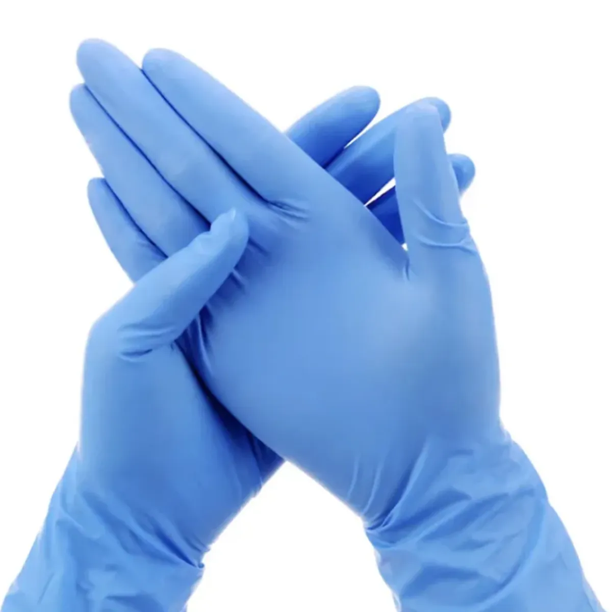 CLEANCARRIER - Guantes descartables antideslizantes color azul talle S de nitrilo