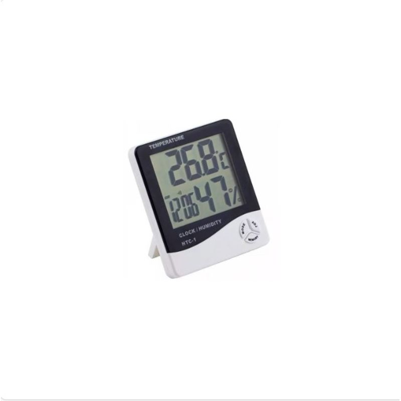 GENERICO - Termometro Higrometro Ambiental Reloj Alarma
