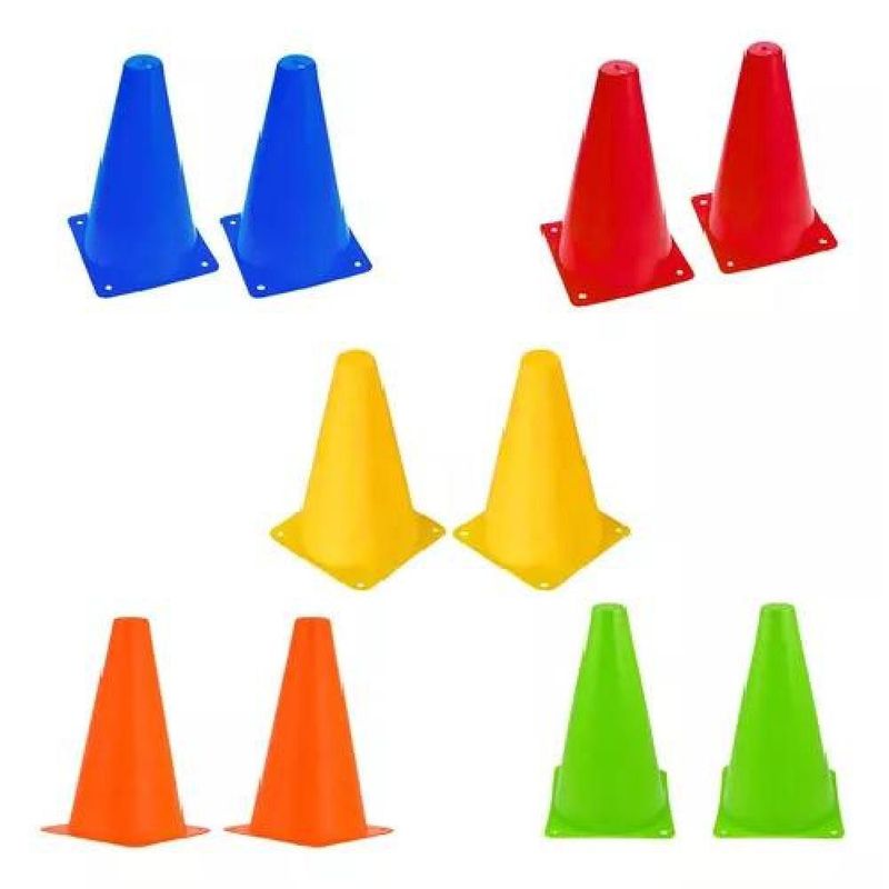 GENERICO - 10 Conos De Entrenamiento 18cm Crossfit Deporte Trafico