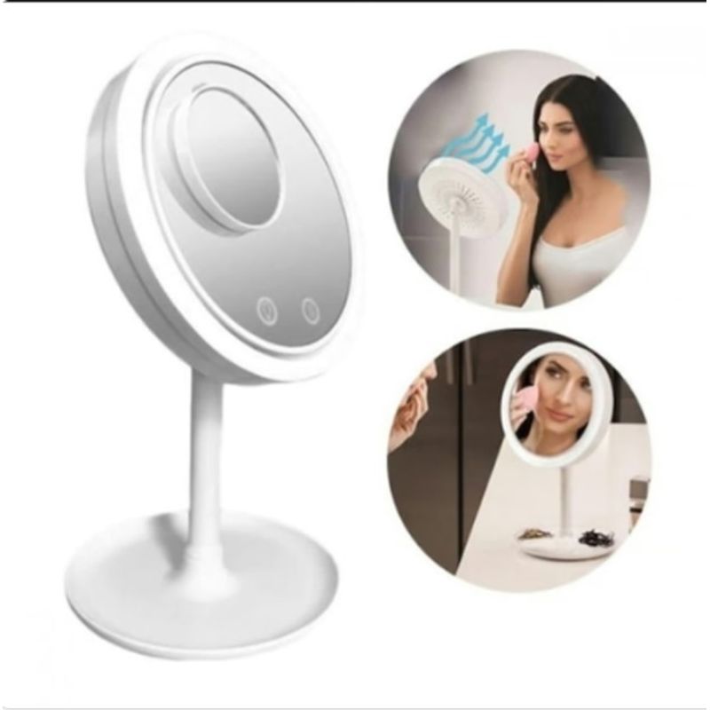 GENERICO - Espejo Led Con Ventilador Espejo Led Espejo De Maquillaje.