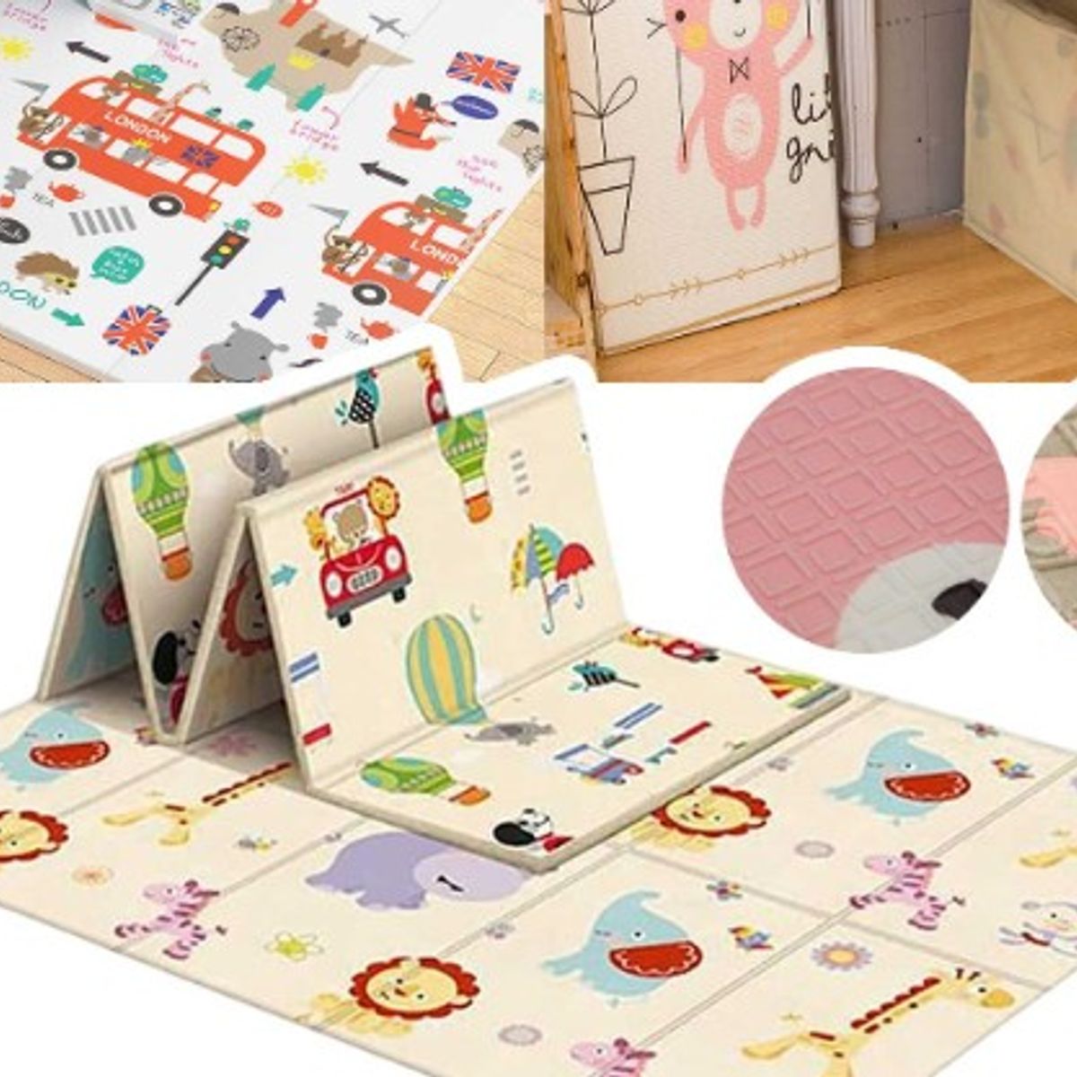 GENERICO - Alfombra Antigolpes Plegable Playmat 180x150m