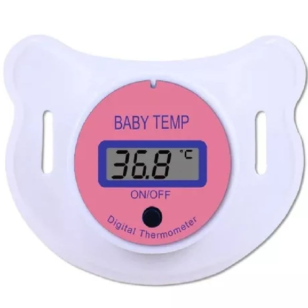 GENERICO - Chupete Termómetro Digital Para Bebes Y Niños Rosa