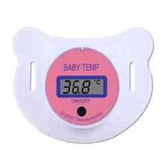 GENERICO - Chupete Termómetro Digital Para Bebes Y Niños Rosa
