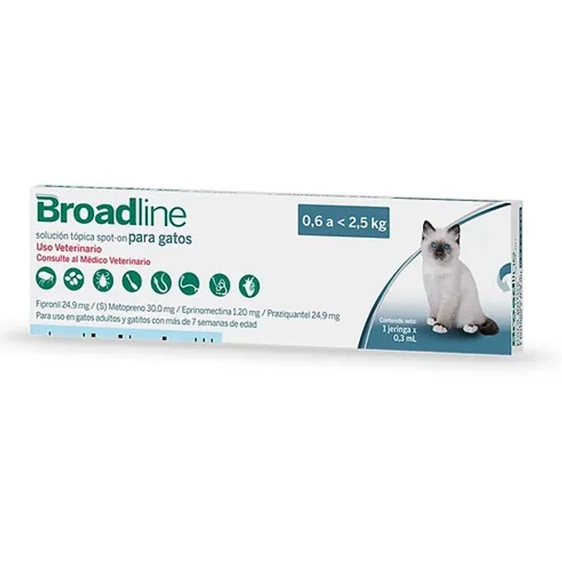 BOEHRINGER INGELHEIM - Broadline pipeta antiparasitario 0,6 a 2,5 kg