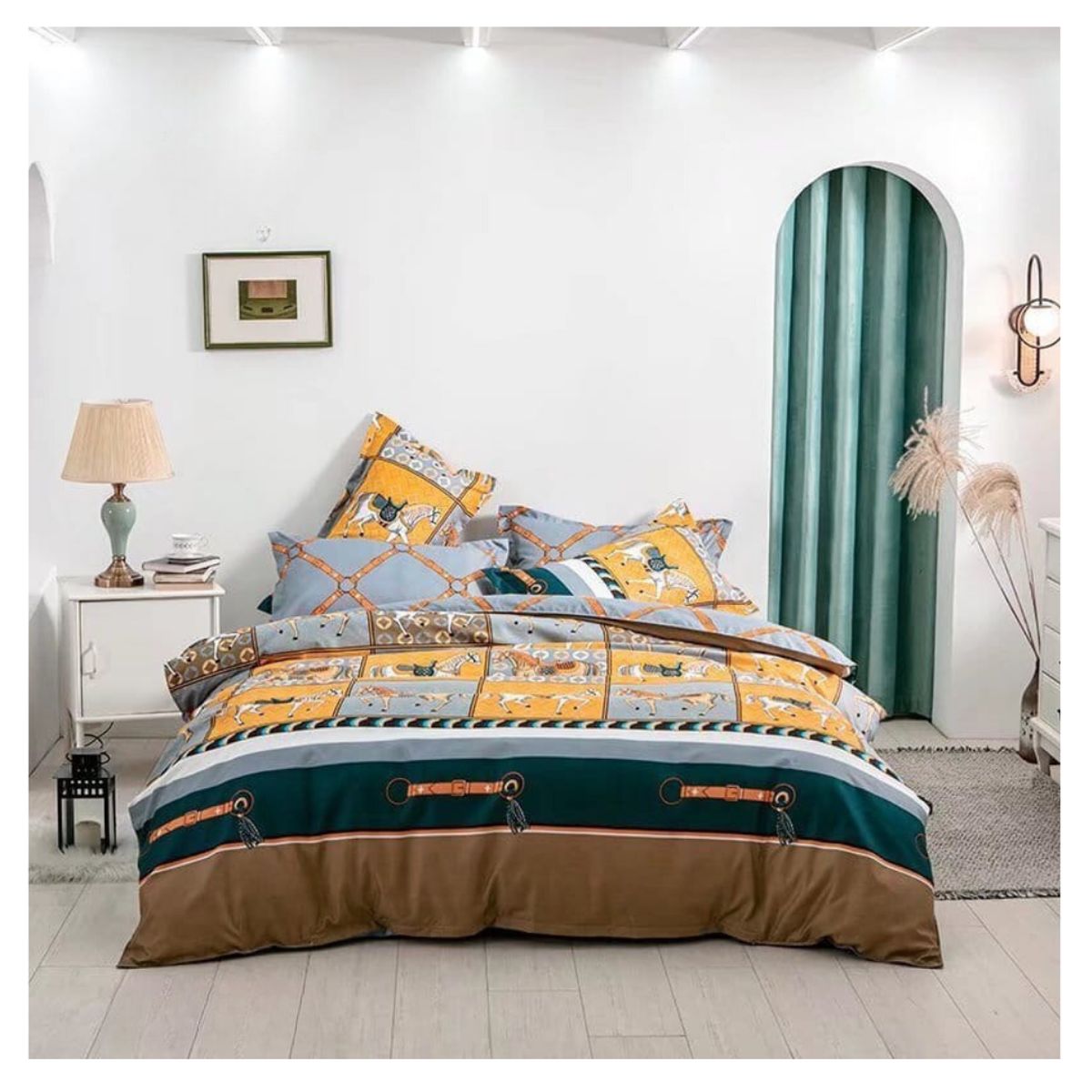 GENERICO - Cubrecama Quilt De Verano King Diseños Estampados TF