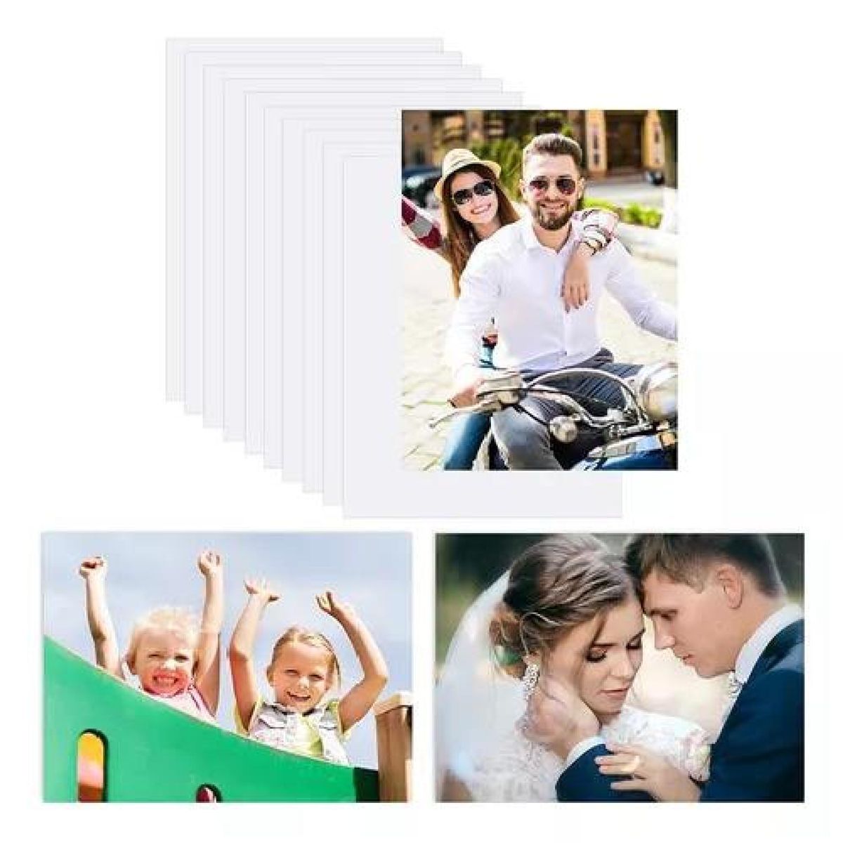 GENERICO - Pack de 10 Placas Metálicas Sublimables Blancas 20x30 cm