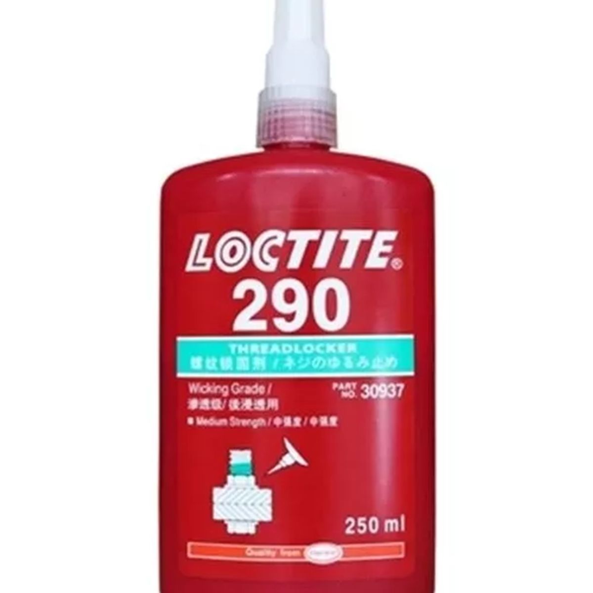LOCTITE - Loctite 290 Traba Perno Verde 250ml Viscosidad: 25/55