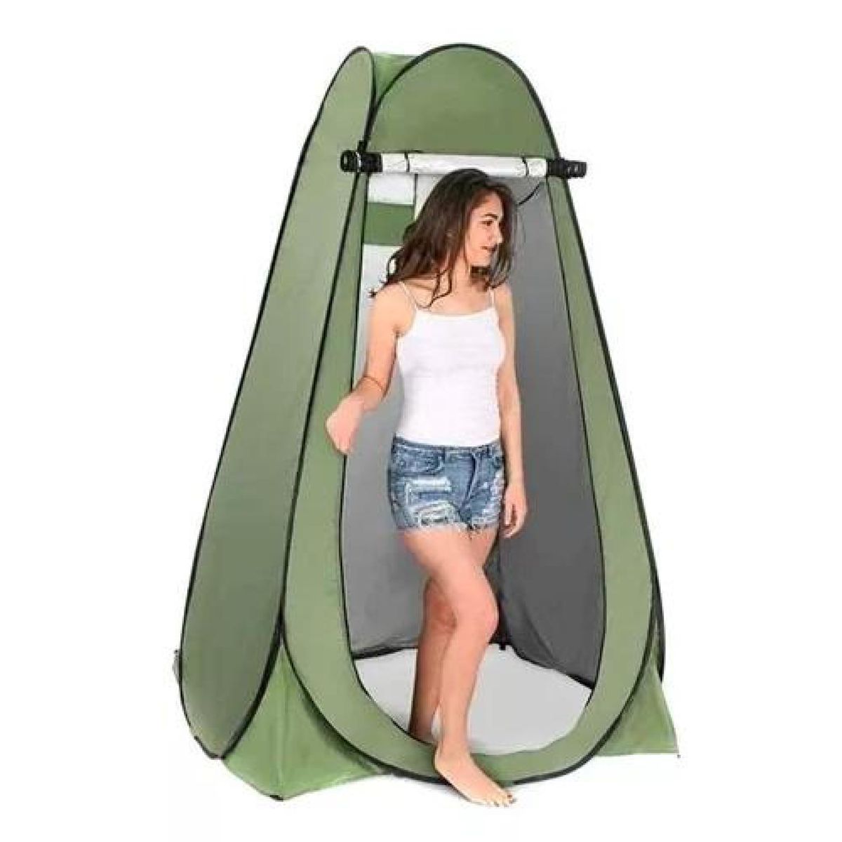 GENERICO - Carpa Portátil Caseta de Baño y Vestidor para Camping Verde
