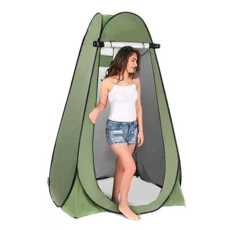 GENERICO - Carpa Portátil Caseta de Baño y Vestidor para Camping Verde
