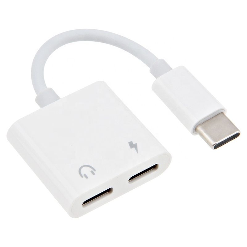 OEM - Adaptador USB C A Dos Entradas Usb-C Audio Carga