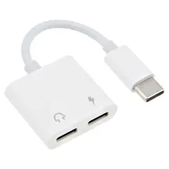 OEM - Adaptador USB C A Dos Entradas Usb-C Audio Carga