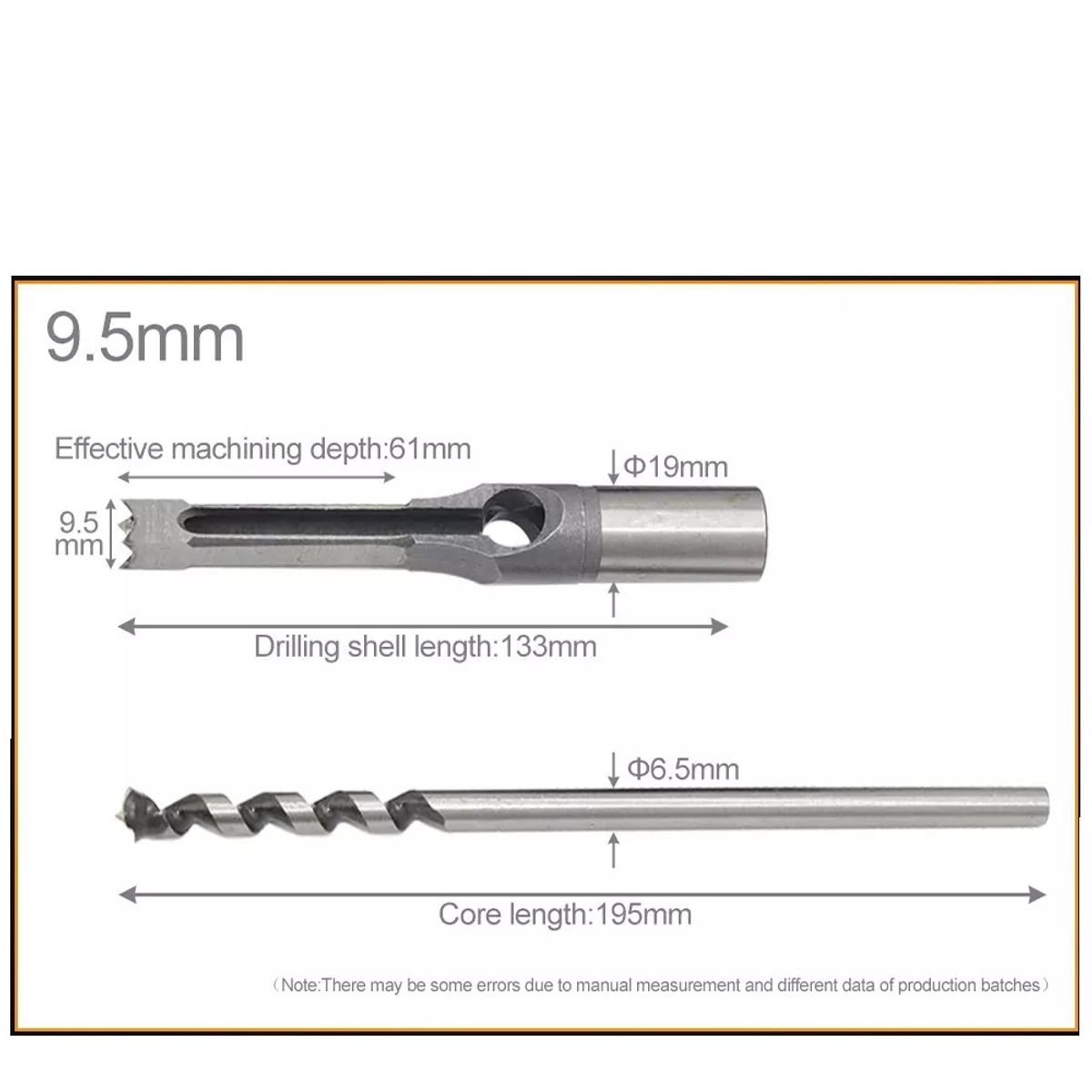 GENERICO - Broca Para Agujeros Cuadrados Hss 95mm