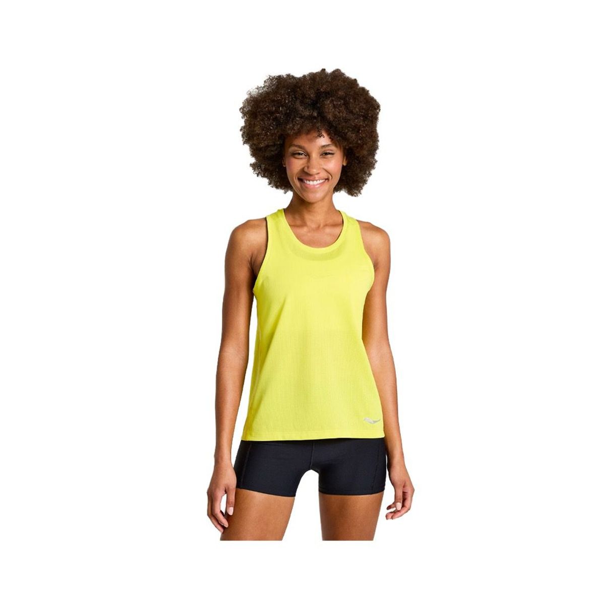 SAUCONY - Polera Saucony Stopwatch Mujer Citron