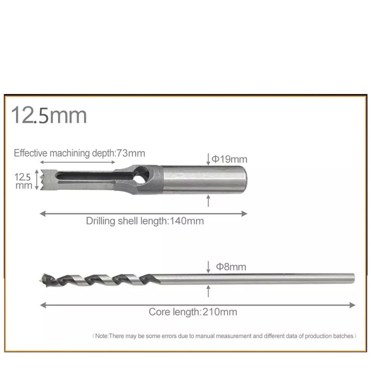 GENERICO - Broca Para Agujeros Cuadrados Hss 12.5 mm
