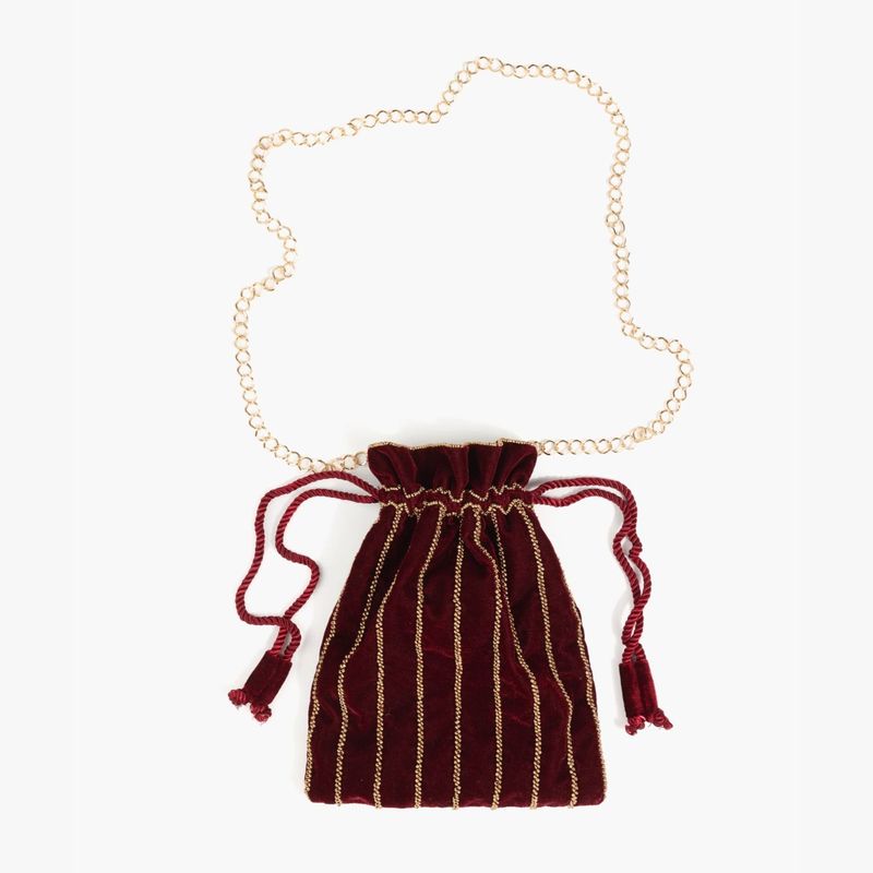 LOUNGE - Cartera Bandolera Bucket Terciopelo